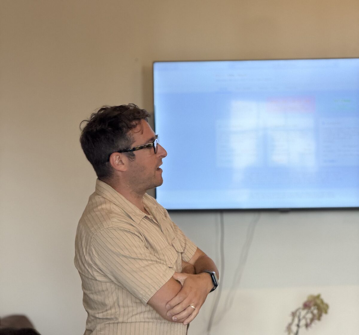 Eli Ackerman presenting New Orleans Utility Watch