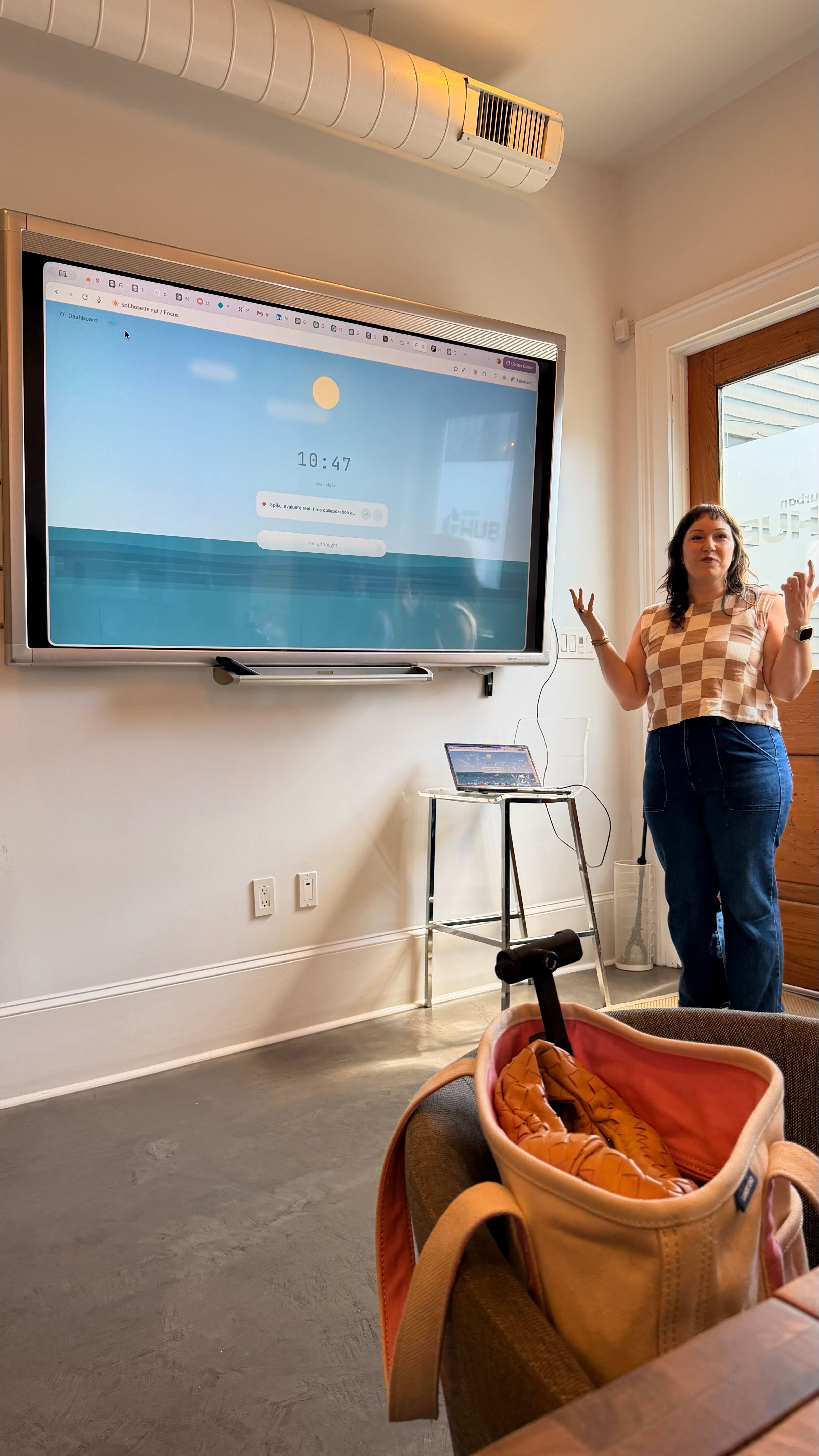 Laura Williams presenting SPF